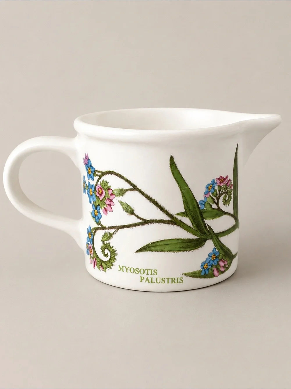 Portmeirion Botanic Garden Forget Me Not Creamer Pitcher Myosotis Palustris